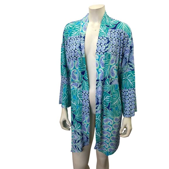Ruby Rd Paisley‎ Open-Front Kimono Cardigan Womens Md NWT - Picture 2 of 5